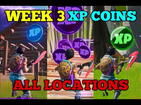 Fortnite week 3 all XP coin locations