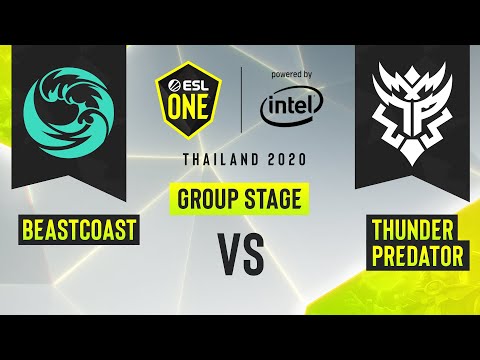 Dota2 - beastcoast vs. Thunder Predator - Game 1 - ESL One Thailand 2020 - Group Stage - AM
