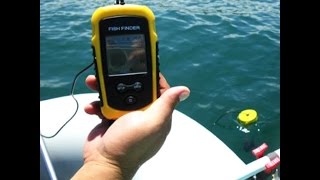 Portable sonar sensor fish finder alarm transducer на русском