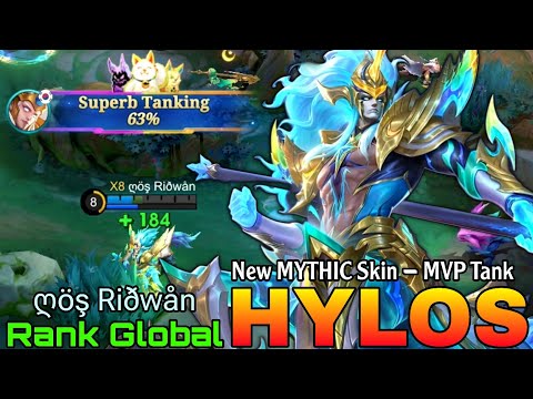 Lord of the Tundra Hylos New Mythic Skin Gameplay - Top Global Hylos by ღöş Riðwån - Mobile Legends