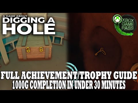 A Game About Digging A Hole Full Walkthrough | ALL Achievement / Trophy Guide