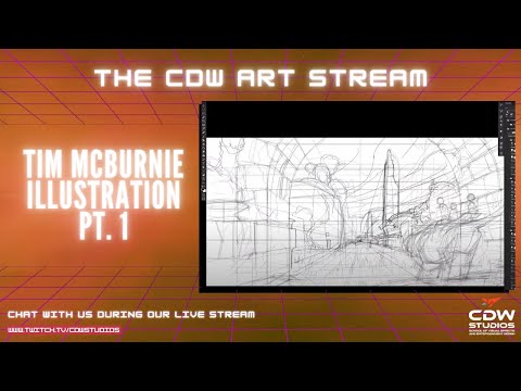 The CDW Art Stream with Tim McBurnie (Illustration) Pt. 1