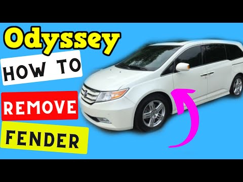 Honda Odyssey -- How to Remove Fender 2011-2017