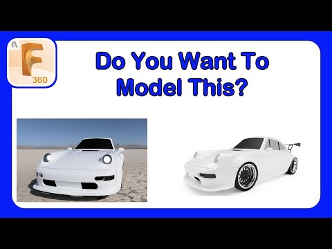 The Ultimate Car Modeling How To Part 1 - Porsche 911 RWB Style Concept #Fusion360 #CarDesign