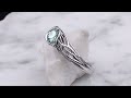video - Embracing Tree Branch Bezel Engagement Ring
