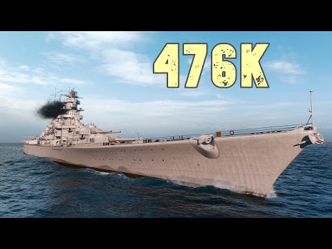 Hannover : 476K Damage - World of WarShips.