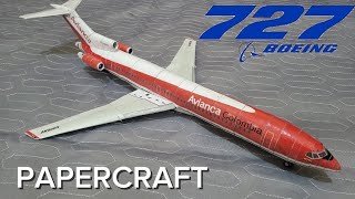 Boeing 727-200 AVIANCA PAPER-MODEL/PAPERCRAFT