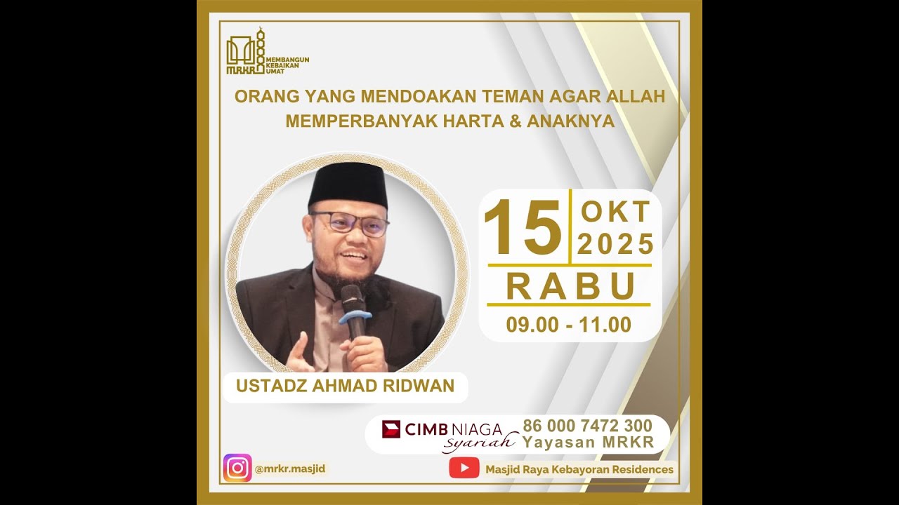 LIVE📍Ustadz Ahmad Ridwan 