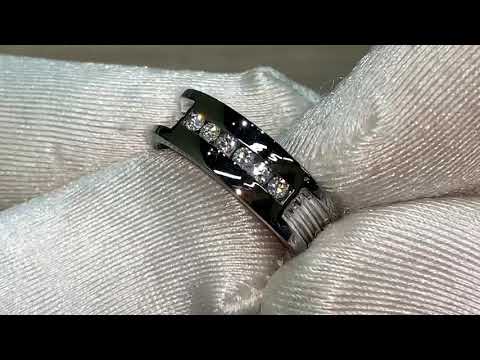 Channel Set Men’s Diamond Band. Now on sale at $1,590!   Also available in Platinum 950 at $2,228