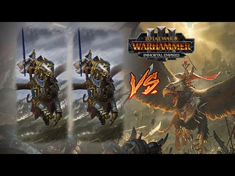 DOUBLE HIPPOGRYPH KNIGHT - Empire vs Bretonnia | Total War Warhammer 3