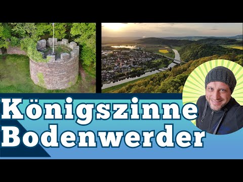 Königszinne im Sonnenuntergang - Wandern Buchhagen Dreifaltigkeitskloster - Bodenwerder von oben