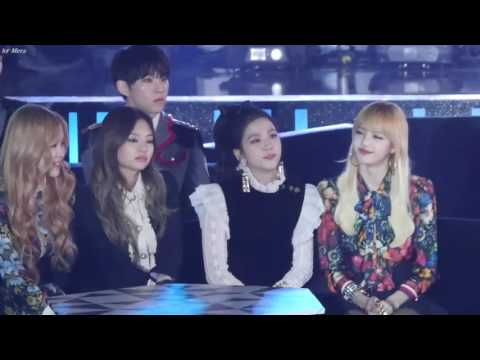 [FANCAM] BLACKPINK REACTION TO BIGBANG 'FXXK IT' 20161226 SBS GAYO DAEJUN