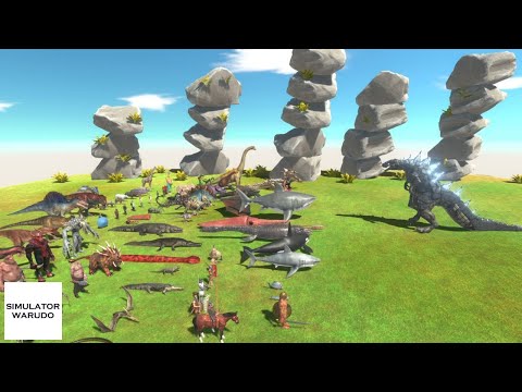 Godzilla and Kaiju vs ALL UNITS Animal Revolt Battle Simulator