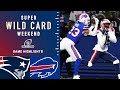Patriots vs. Bills Super Wild Card Weekend Highlights | NFL 2021