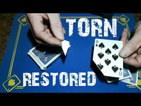 TORN and RESTORED/visual magic tricks