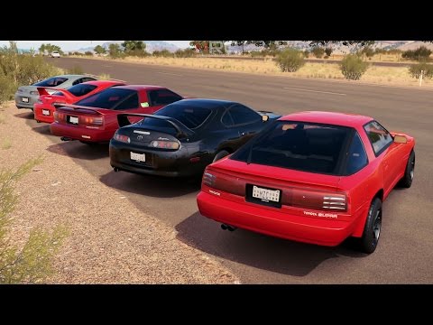 Forza Horizon 3 | Five Supras Of Death | 1000HP | MKIII, MKIV, Rolls, Digs & More