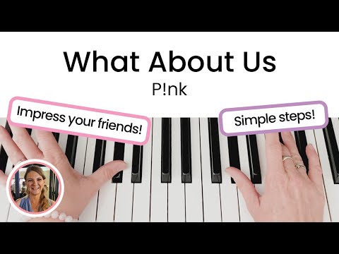 Comment jouer What About Us - P!nk | Tutoriel piano FACILE !!