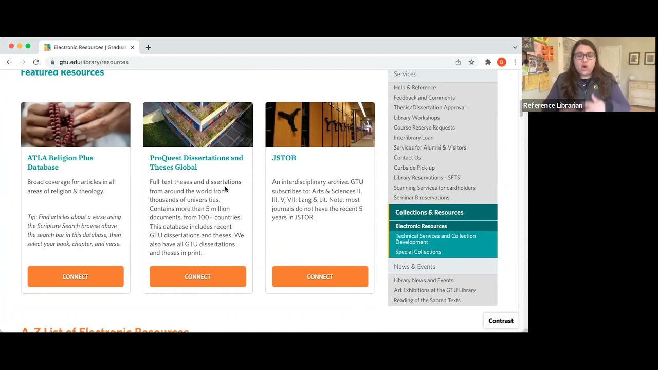 Finding Theses and Dissertations at the GTU Library