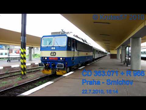 ČD 363.071 - Praha-Smíchov, 22.7.2010