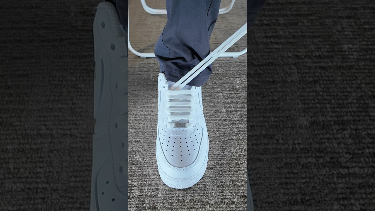 How Lace Nike Air Force 1 | Shoe Lace Style #trending #shorts #sneakers