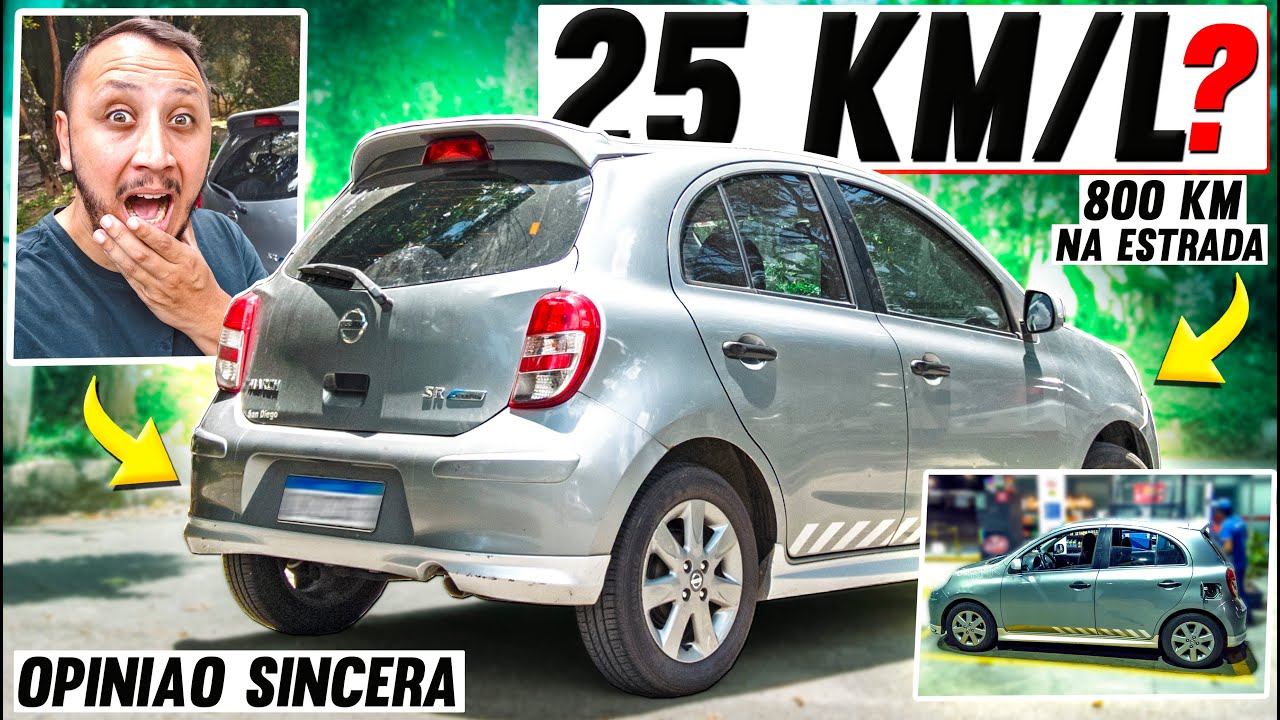 CONSUMO INACREDITAVEL?😱 PRIMEIRAS IMPRESSÕES do NISSAN MARCH #4