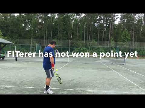 My First Point against Top 70 player Federico Coria  - Federico Coria vs FITerer (NTRP 4.0 - 4.5)