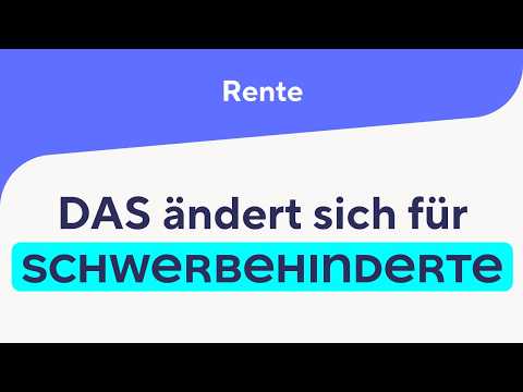 Rente: DAS ändert sich 2026 für Schwerbehinderte!