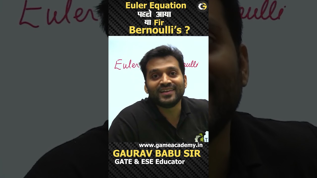 Euler’s Equation पहले आया या Bernoulli’s ? #shorts #euler #bernoulli