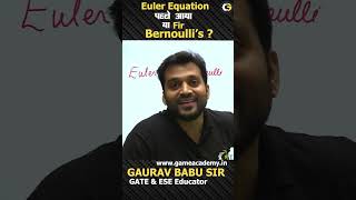 Euler’s Equation पहले आया या Bernoulli’s ? #shorts #euler #bernoulli