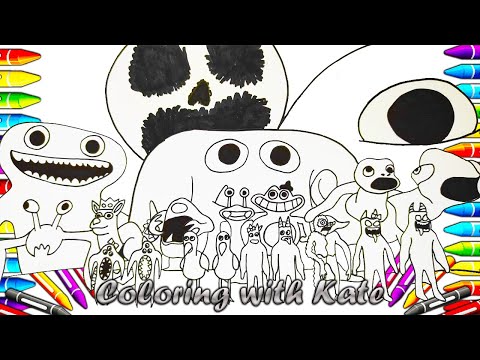 Garten of Banban 4 New Coloring pages Third Trailer   All Bosses + Ending