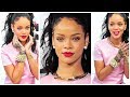 Rihanna Makeup Tutorial | Pink Dress + Red Lips ...