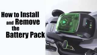 Installing and Removing Your EGO Mower Battery