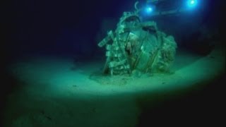 Space rocket engines recovered from floor of the Atlantic Ocean