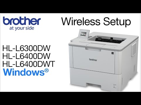 Thumbnail for HL-L6300DW / HL-L6400DW / HL-L6400DWT Wireless - Windows Installation