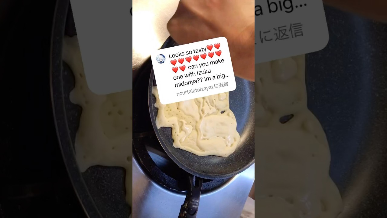 Pancake Art : MHA Izuku パンケーキアート ヒロアカのデクくん