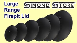 Fire Pit Cover Round, Snuffer Lid Ring Steel 36” inch Diameter