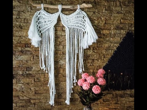 macrame angel wings | macrame art | chithus crazy craft