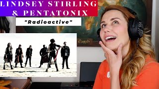 Lindsey Stirling + Pentatonix &quot;Radioactive&quot; REACTION &amp; ANALYSIS by Vocal Coach/Opera Singer