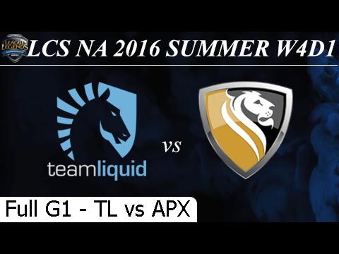 TL vs APX Game 1 Full 24/06/2016 - LCS NA Summer 2016 W4D1M2 Team Liquid vs Apex
