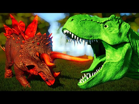 Hulk T-Rex vs Ultimasaurus, Minecraft T-Rex, Stegoceratops, Indoraptor Jurassic World Evolution Mods