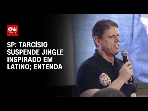 Campanha de Tarcísio de Freitas decide suspender jingle de Latino após acusações | CNN 360°