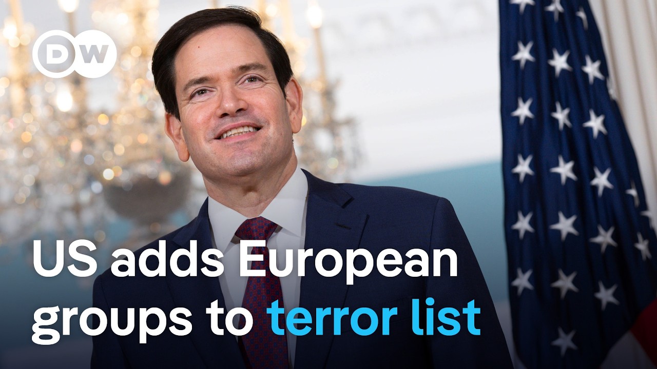 US designates four European anti-fascist groups as ‘foreign terrorist organizations’ | DW News