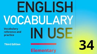 34. Cambridge English Vocabulary In Use || Elementary || Unit 34 || Crime