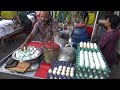 Eating Eggs Egg Boiled Egg Half Boil Baitul Mukarram Street Food Of Dhaka