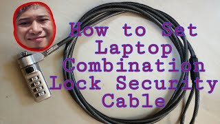 How to Set Laptop Combination Lock Security Cable