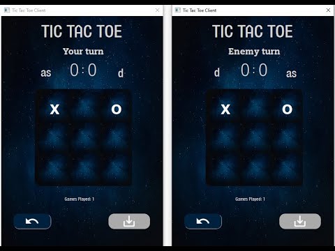 Tic Tac Toe on Qt (C++) with GUI, Server - Client