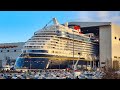 Big Ship Launch Float Out Of Cruise Ship DISNEY WISH At Meyer Werft Shipyard