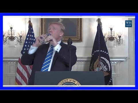Marco rubio: donald trump needs to work on his water drinking
