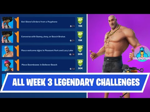 *ALL* WEEK 3 LEGENDARY Quests/Challenges Guide | Fortnite Chapter 2 Season 7
