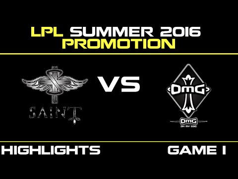 SAT vs OMG Game 1 Highlights Tencent LPL LPL summer Promotion 2016 Finals Saint Gaming vs Oh My God
